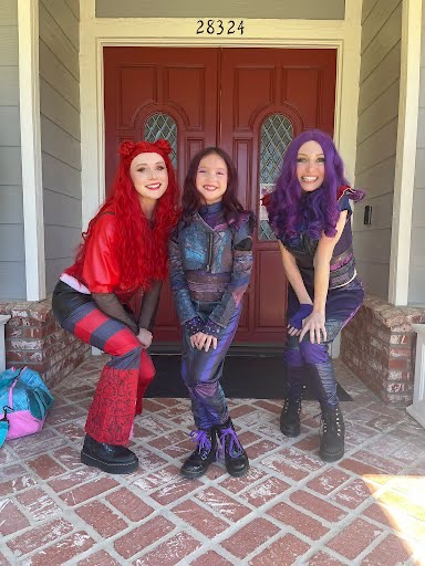 Character performer at party in Las Vegas suburbs