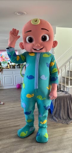 Cocomelon JJ character at toddler birthday party in Las Vegas